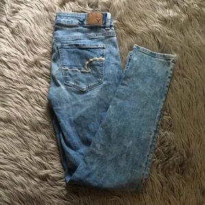 American Eagle super stretch skinny light jeans